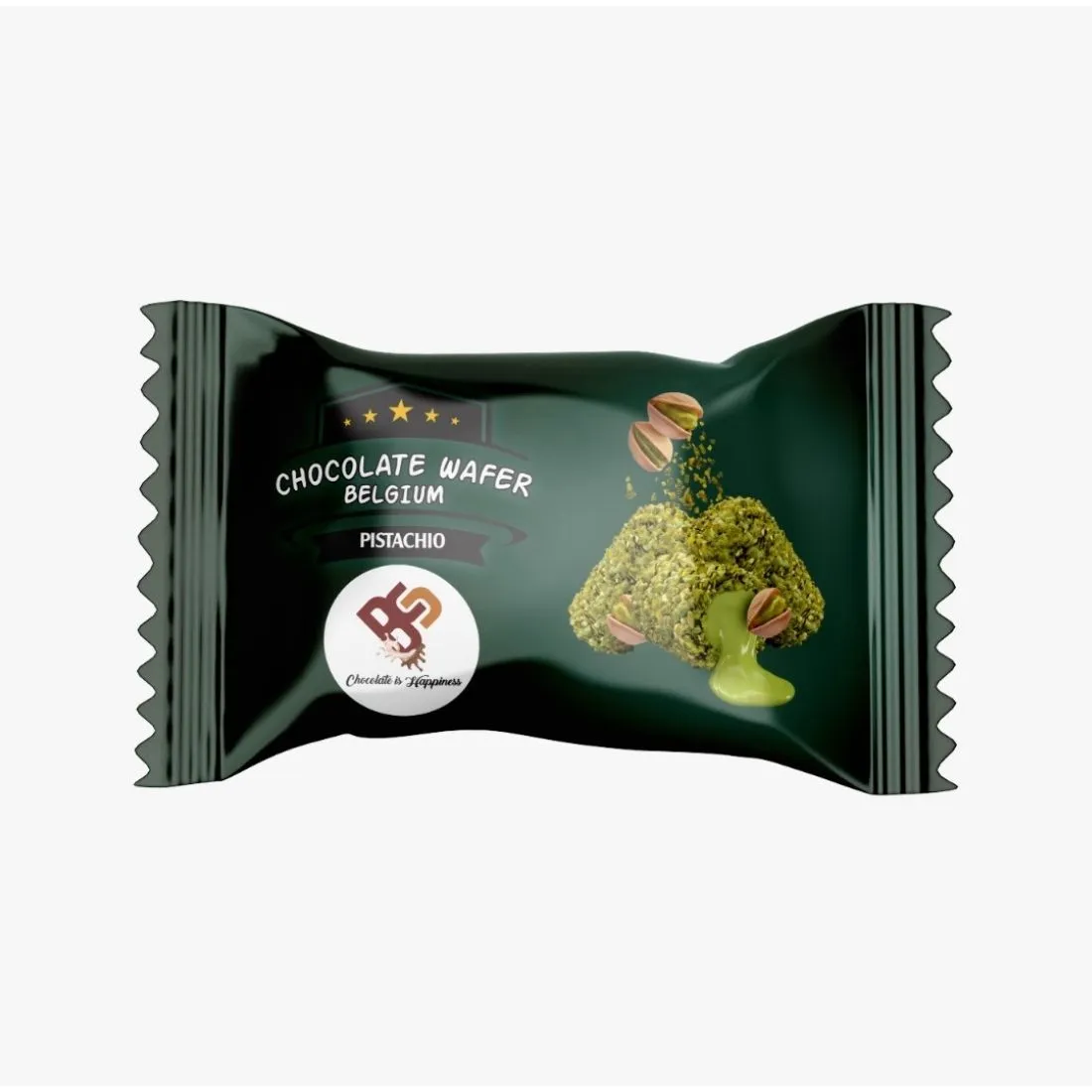 Chocolate Wafer Belgium Pistachio